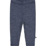 Smallstuff Leggings - Uld - Rib - Denim Melange