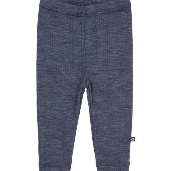 Smallstuff Leggings - Uld - Rib - Denim Melange