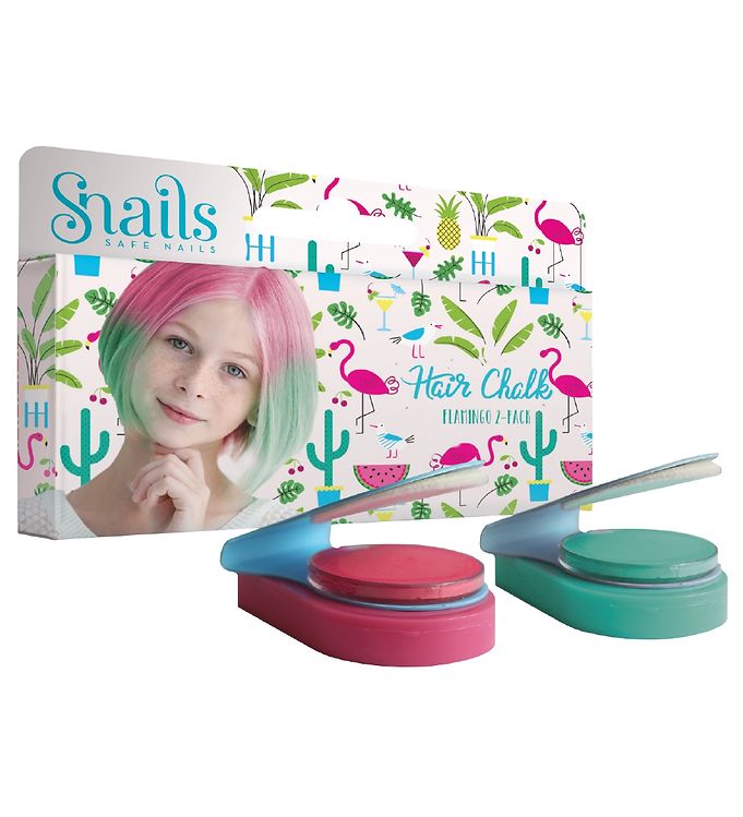 Snails Hårkridt - 2-pak - Flamingo
