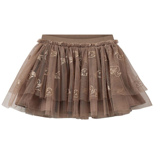 Sofie Schnoor Nederdel - Tyl - Siggysk - Brun m. Glitter