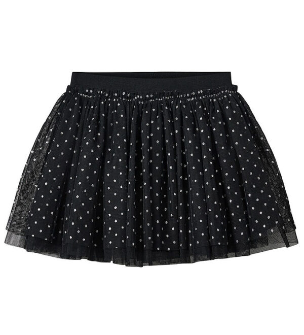 Sofie Schnoor Nederdel - Tyl - Siggysk - Sort m. Prikker