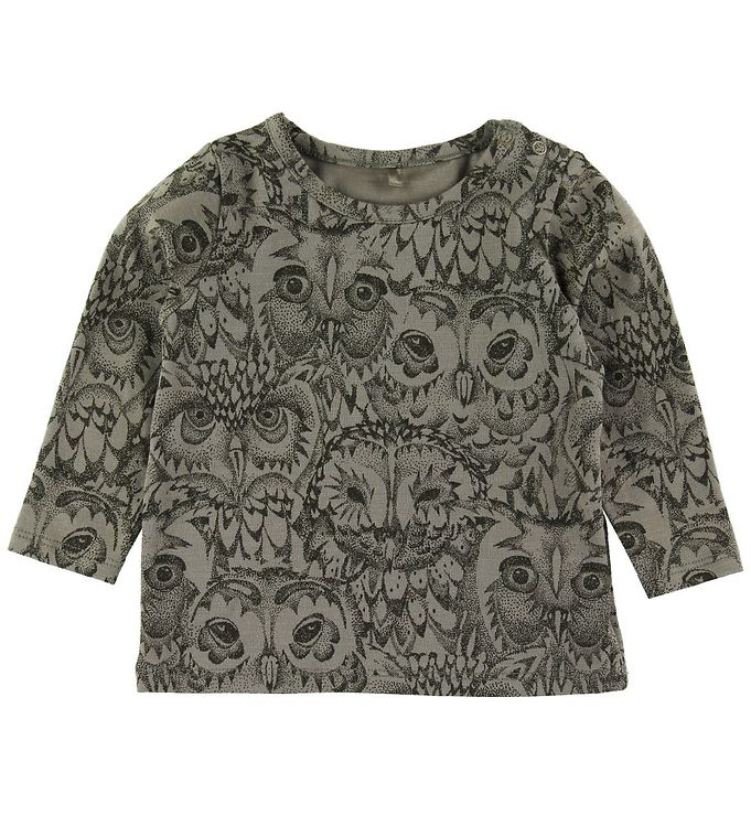 Soft Gallery Bluse - Baby Bella - Armygrøn m. Ugler Soft Gallery Bluse - Baby Bella - Armygrøn m. Ugler