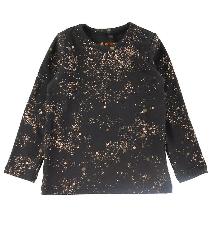Soft Gallery Bluse - Bella - Jet Black m. Splash Soft Gallery Bluse - Bella - Jet Black m. Splash
