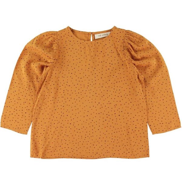 Soft Gallery Bluse - Gaelle - Orange m. Prikker