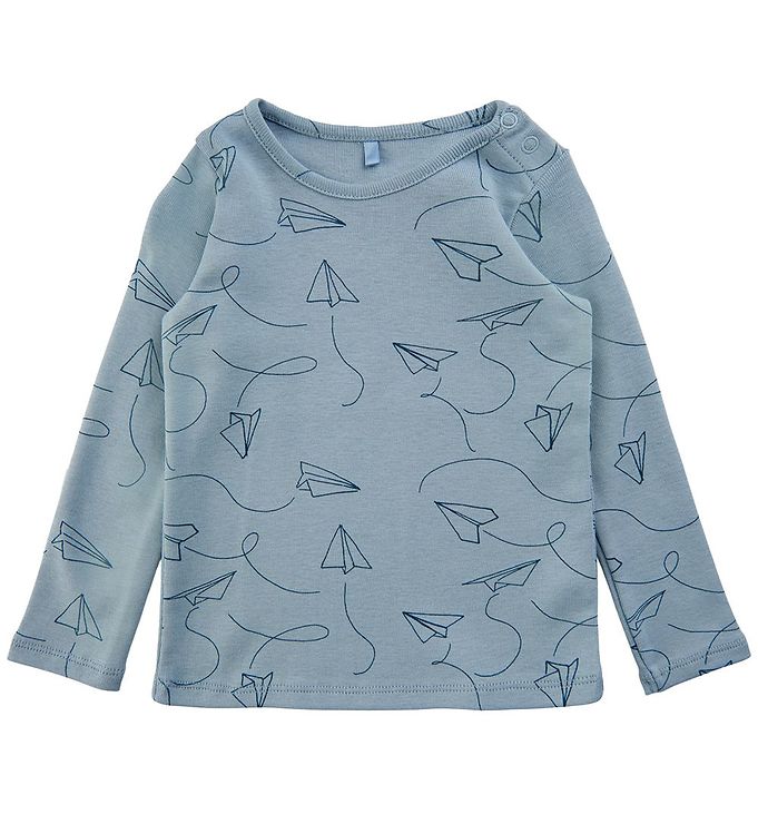 Soft Gallery Bluse - SGBaby Bella - Paper Plane - Dusty Blue Soft Gallery Bluse - SGBaby Bella - Paper Plane - Dusty Blue