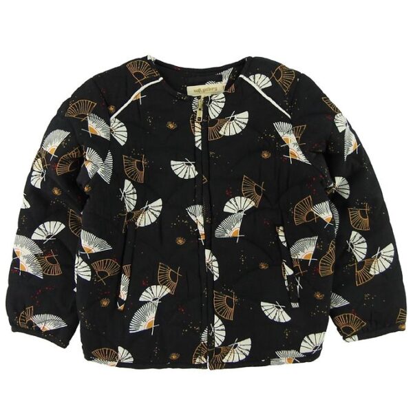 Soft Gallery Jakke - Sabine - Sort m. Print