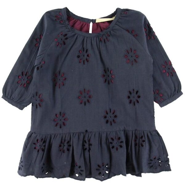 Soft Gallery Kjole - Gretchen - Anthracite m. Blomster