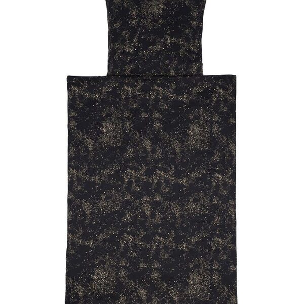 Soft Gallery Sengetøj - Junior - Mini Splash - Jet Black