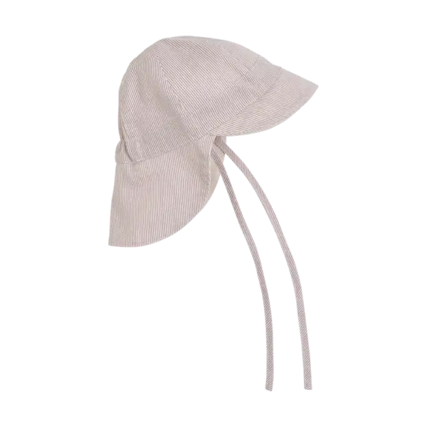 Solhat m. Stribe - UV 50+ - White Pepper - 0-3 MDR.