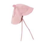 Sommerhat m. Ører Muslin - Pale Mauve - 12-24 MDR.