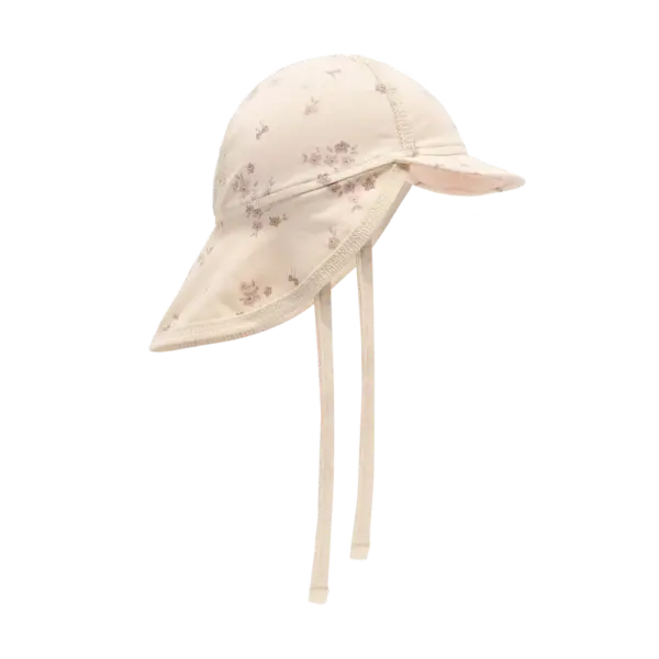 Sommerhat m. Print - Shadow Gray - 80