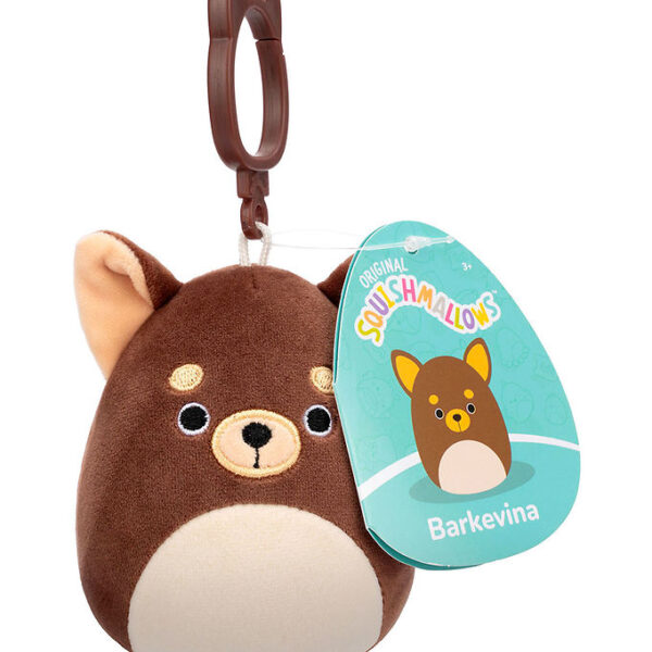 Squishmallows Bamse - 9cm - Barkevin - Clip On