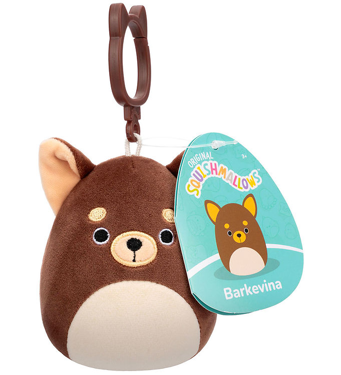 Squishmallows Bamse - 9cm - Barkevin - Clip On