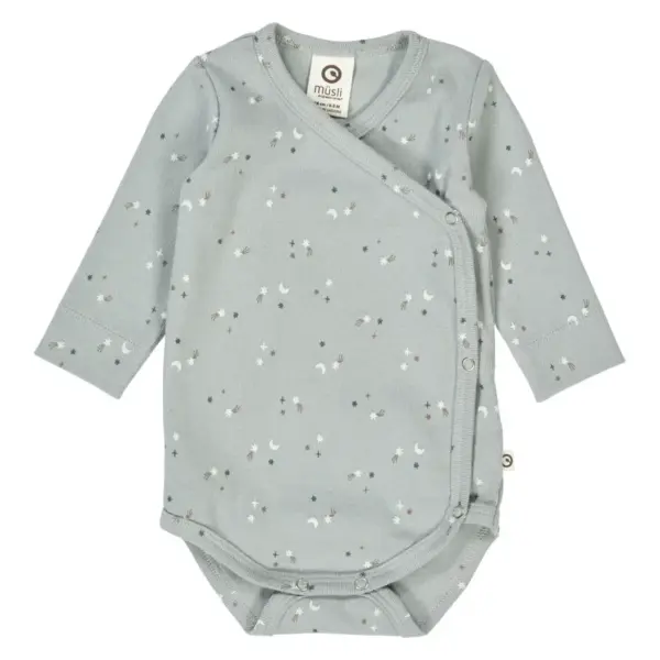 Stars Rib Wrap Body - Jasmin blue/ Walnut/ Stormy blue - 68