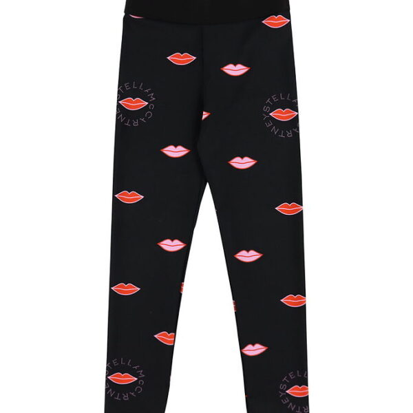 Stella McCartney Kids Leggings - Sort m. Læber