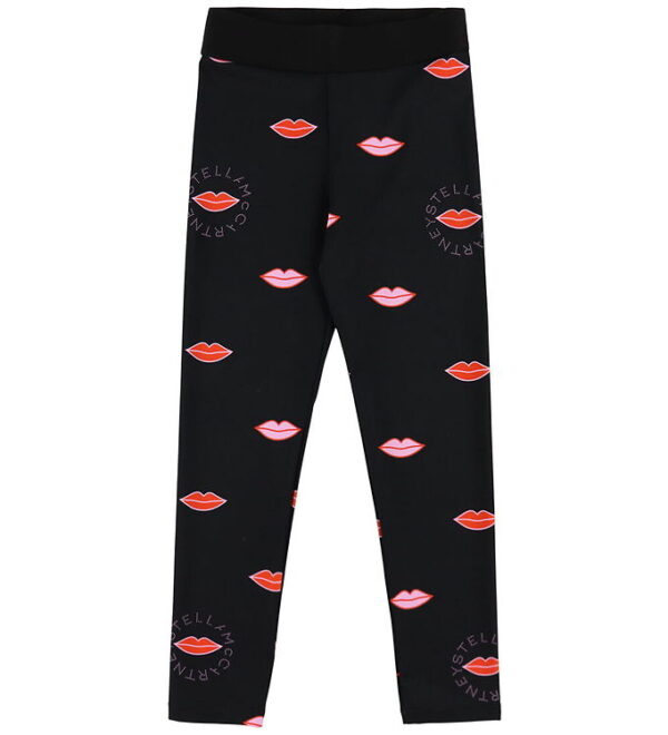 Stella McCartney Kids Leggings - Sort m. Læber