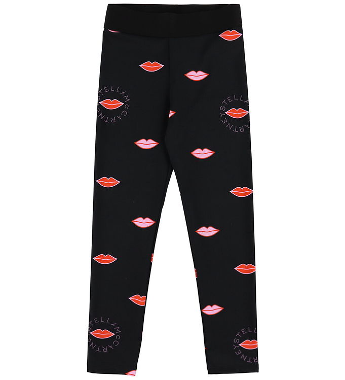 Stella McCartney Kids Leggings - Sort m. Læber