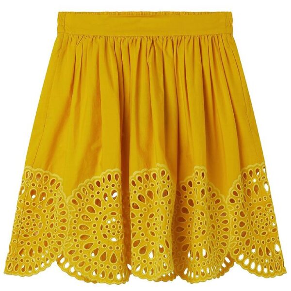 Stella McCartney Kids Nederdel - Gul m. Hulmønster