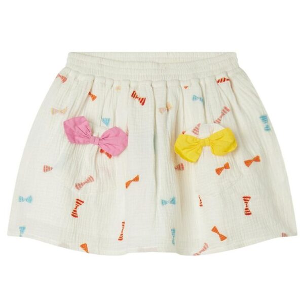 Stella McCartney Kids Nederdel - Hvid m. Sløjfer