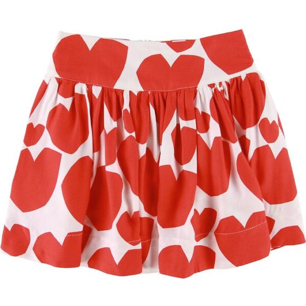 Stella McCartney Kids Nederdel - Hvid/Rød m. Hjerter Stella McCartney Kids Nederdel - Hvid/Rød m. Hjerter