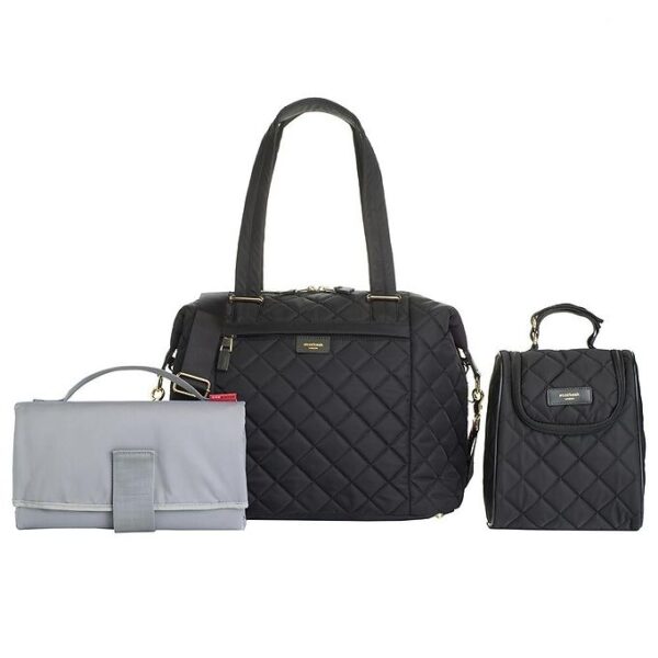 Storksak Pusletaske - Stevie Quilt - Sort