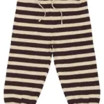 Strikbukser - Off White/Brown - 56