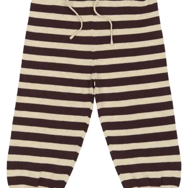 Strikbukser - Off White/Brown - 56 Strikbukser - Off White/Brown - 56