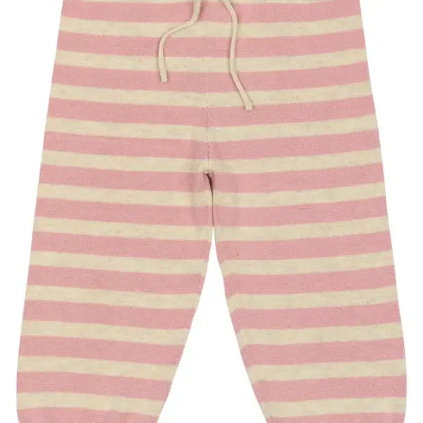 Strikbukser - Off White/Rosa - 92 Strikbukser - Off White/Rosa - 92