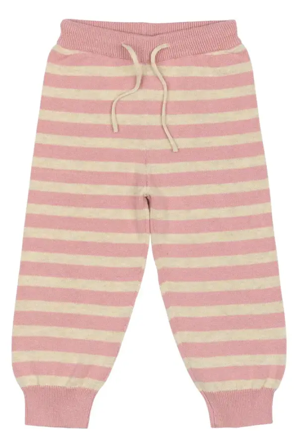 Strikbukser - Off White/Rosa - 92 Strikbukser - Off White/Rosa - 92