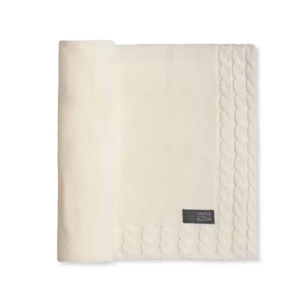 Striktæppe, Joy - Warm white