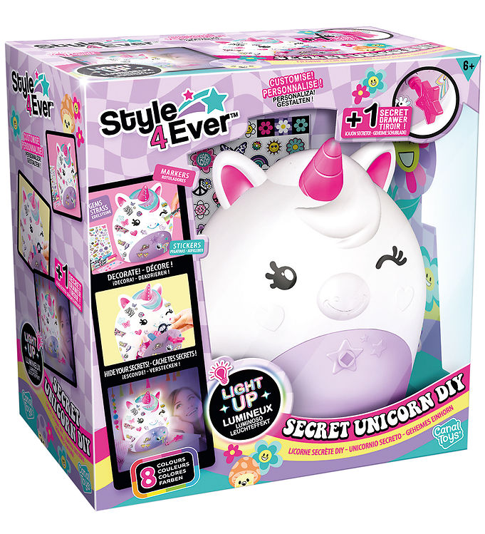 Style 4 Ever Secret Deco DIY Unicorn Lamp Style 4 Ever Secret Deco DIY Unicorn Lamp