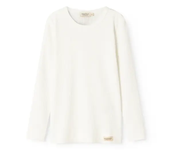 T-shirt, langærmet - Gentle white - 116