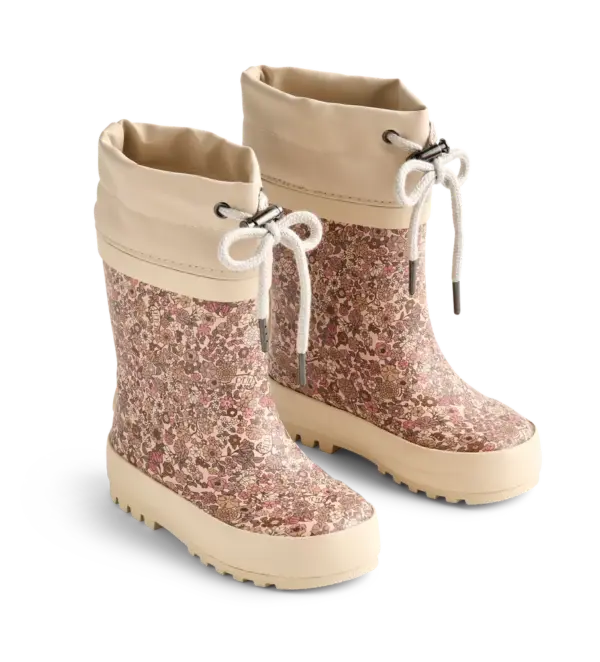 Termostøvle m. print - Rose dust flowers - 22 Termostøvle m. print - Rose dust flowers - 22