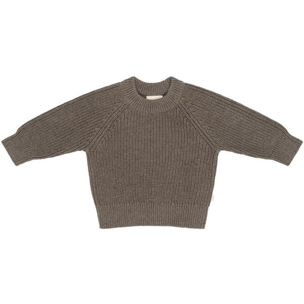 That's Mine Bluse - Flo Sweater - Earth Brown Melange