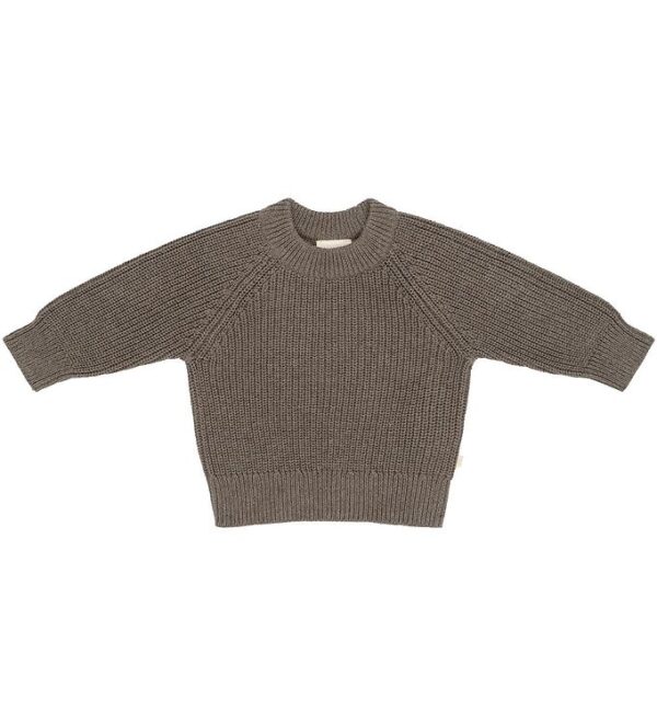 That's Mine Bluse - Flo Sweater - Earth Brown Melange