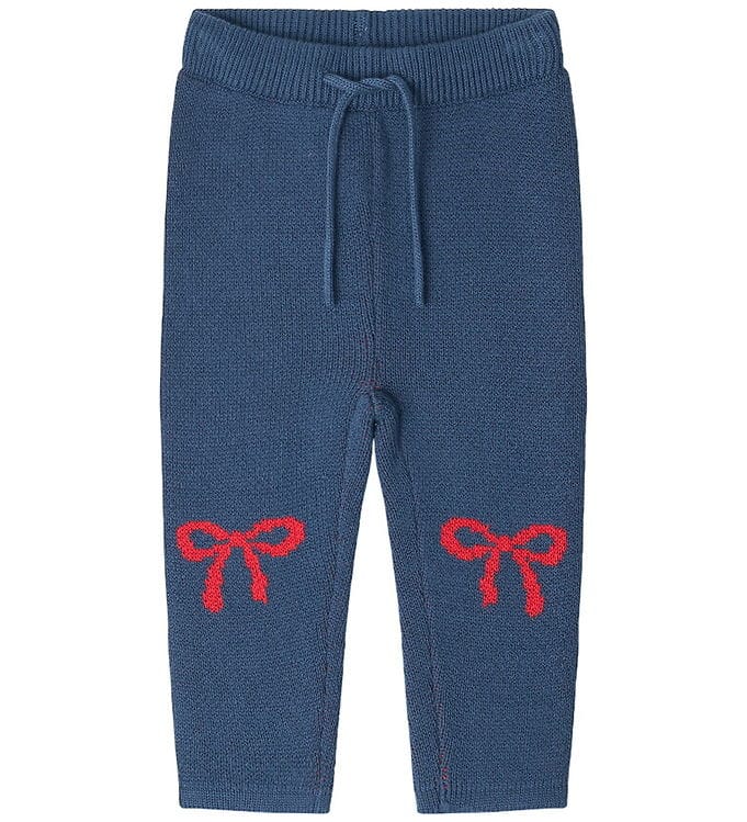 That's Mine Bukser - Strik - Norma - Key Blue/Rød Sløjfe