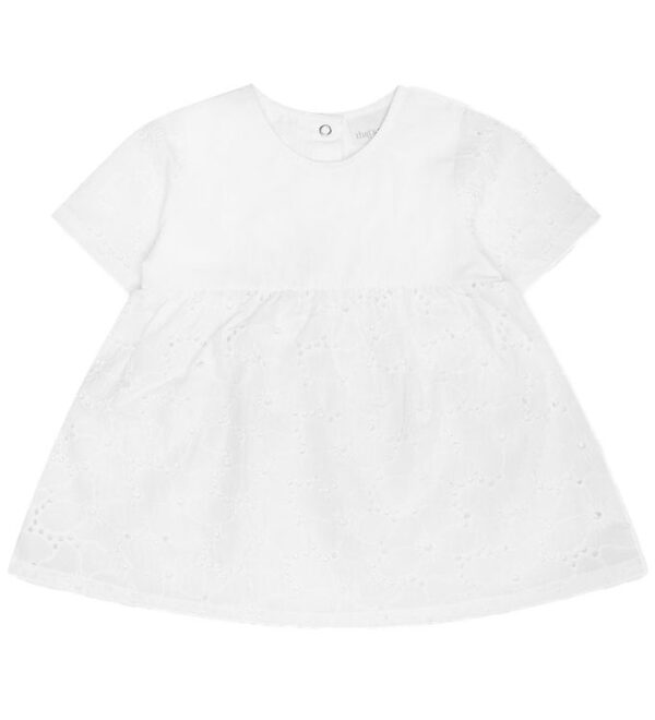 That's Mine Kjole - Ilia - Brilliant white m. Hulmønster