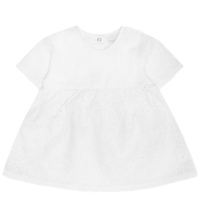 That's Mine Kjole - Ilia - Brilliant white m. Hulmønster