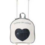 That's Mine Rejsekuffert - Tris - Birch m. Blå Glitter Hjerte