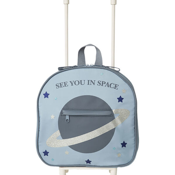 That's Mine Rejsekuffert - Tris - Blå m. Glitter Space