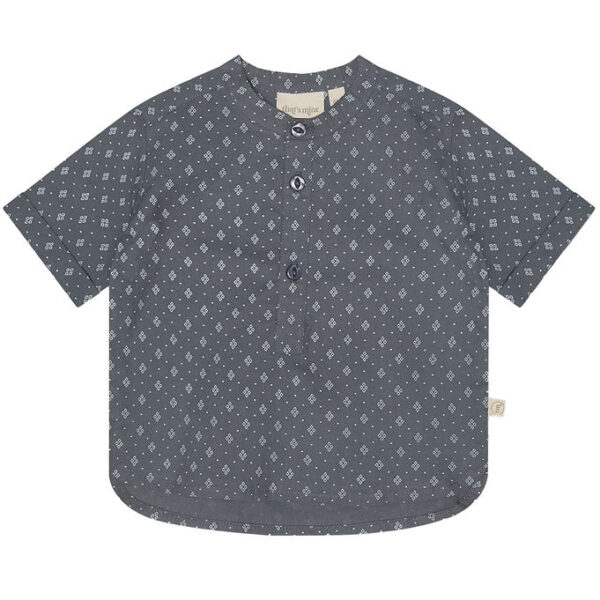 That's Mine Skjorte - Rune - Brilliant Blue m. Hulmønster