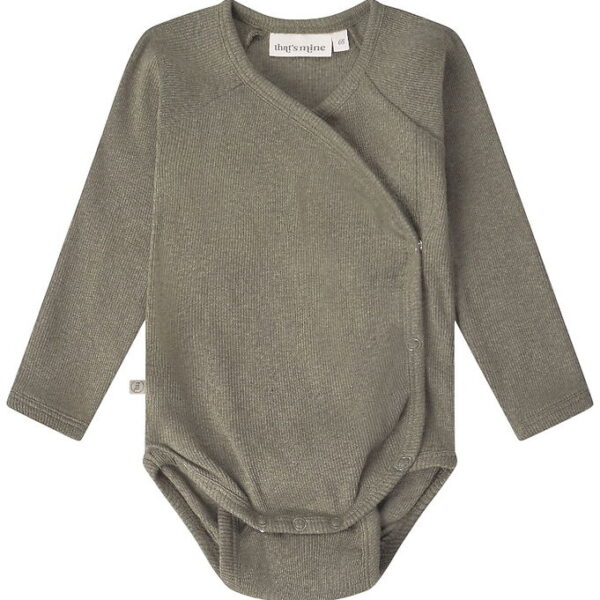 That's Mine Slå-om Body l/æ - Rib - Noos - Cala - Green Melange
