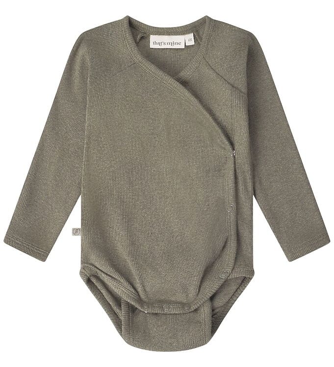 That's Mine Slå-om Body l/æ - Rib - Noos - Cala - Green Melange