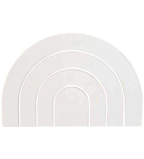 That's Mine Vægdekoration - Regnbue - 17x27 - Hvid