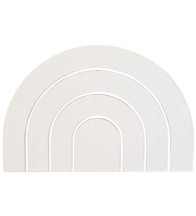 That's Mine Vægdekoration - Regnbue - 17x27 - Hvid