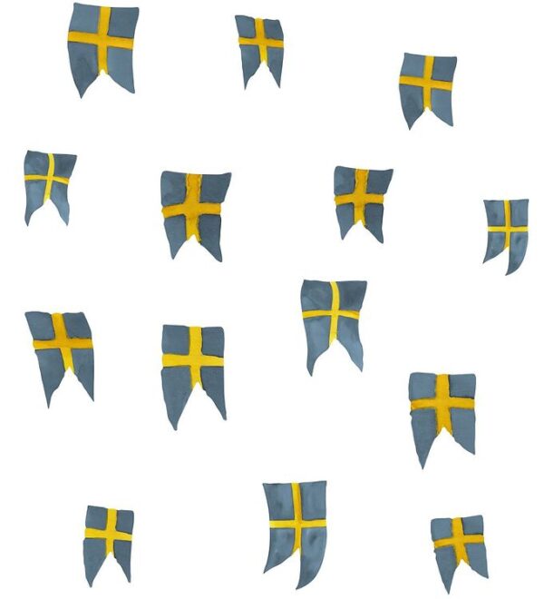 That's Mine Wallstickers - 14 stk - Svensk Flag That's Mine Wallstickers - 14 stk - Svensk Flag