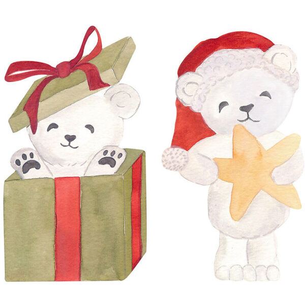 That's Mine Wallstickers - 19 cm - Santa Bears