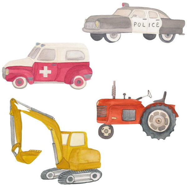 Thats Mine Wallstickers - Heroes on wheels - Multi