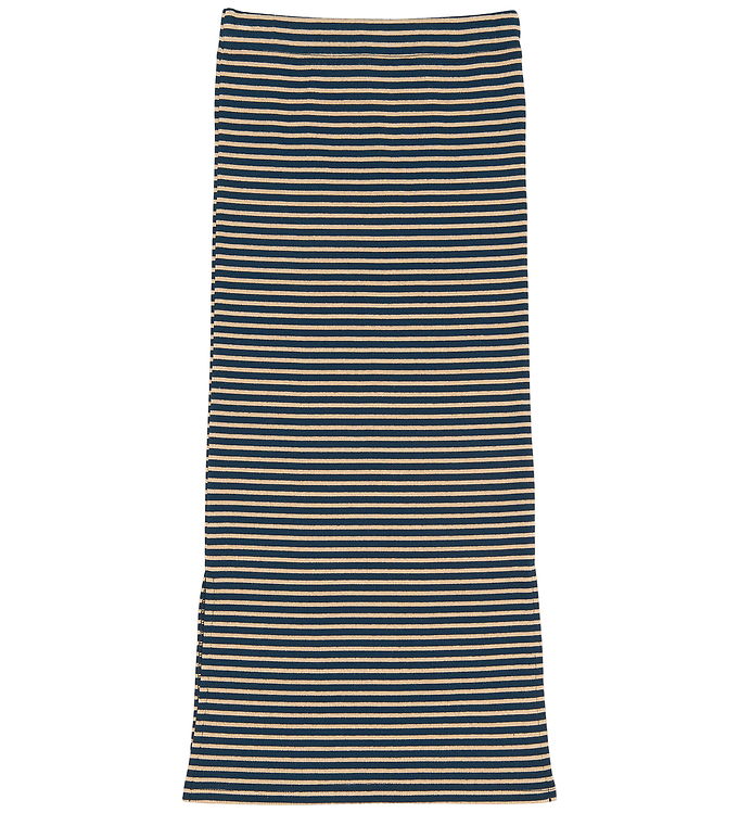 The New Nederdel - Rib - TnPriscilla - Navy Blazer Striped m. Gl The New Nederdel - Rib - TnPriscilla - Navy Blazer Striped m. Gl