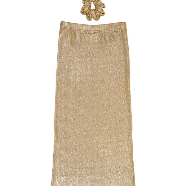 The New Nederdel m. Scrunchie - TnRosalind - Guld